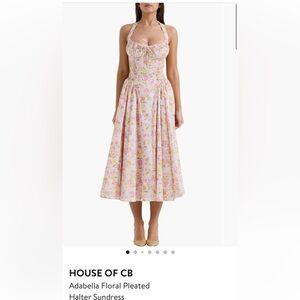 Pink Floral House of CB Midi Dress